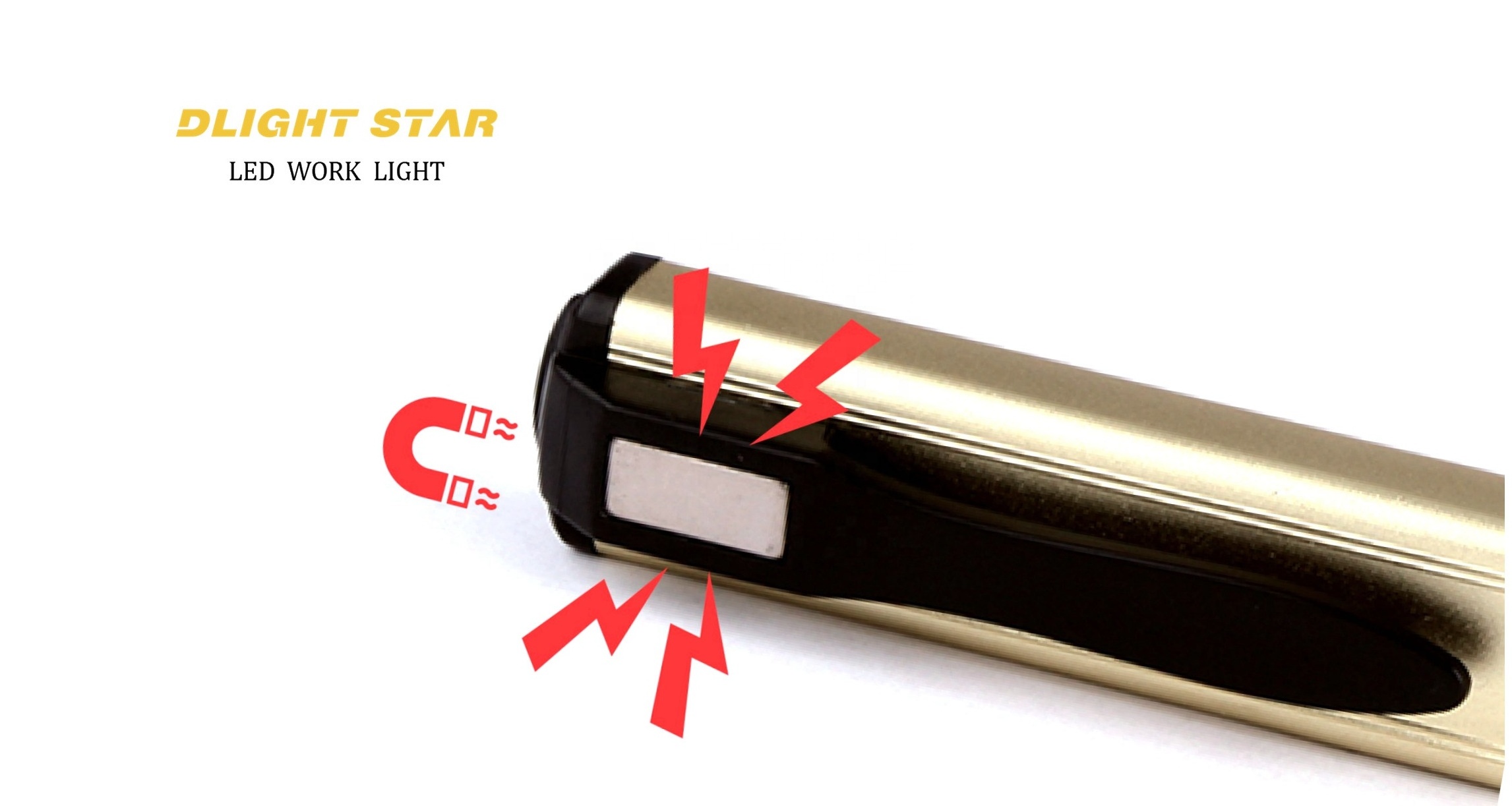 Pocket flashlight with 250lm for Inspection, Aluminum flashlight combine work light function for EDC