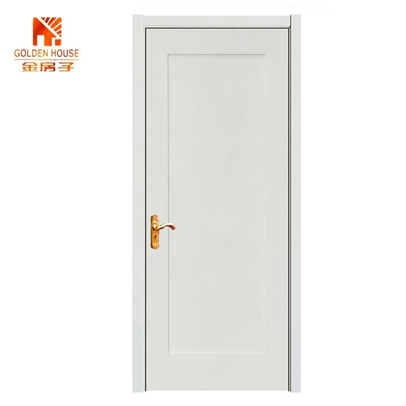 GH cheap interior bedroom mdf solid core wood panel shaker prehung doors