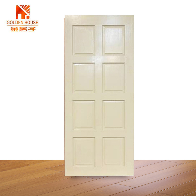 Amazon Hot Selling American  molded Panel solid wood design  Door Cheap Interior Main Door Wooden With Lock