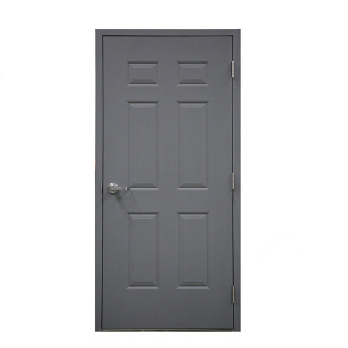 wh/ul approve America standard commercial exterior entrance swing  6 panel hollow metal steel fire rated door