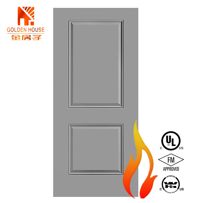 wh/ul approve America standard commercial exterior entrance swing  6 panel hollow metal steel fire rated door