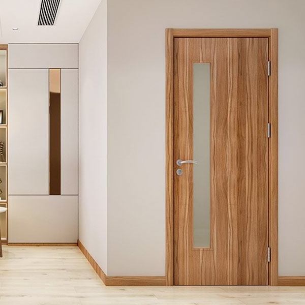 Modern wood door design double glass doors exterior Sliding Doors System