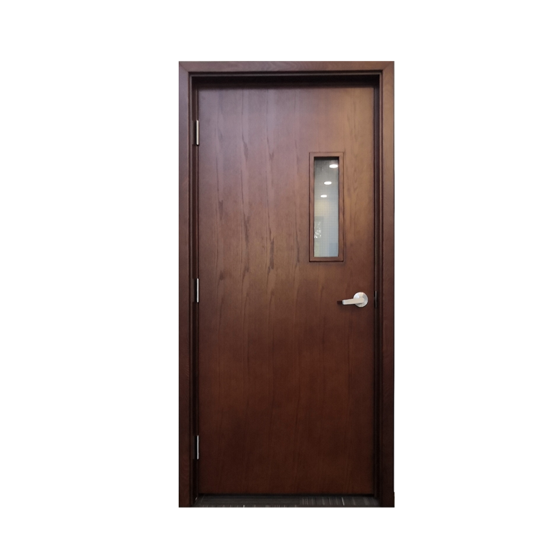 GH New Design 38dB Single Swing smart lock reader soundproof fire rated wooden door for ktv