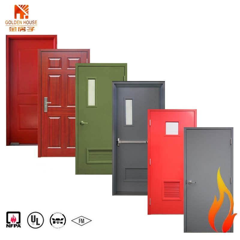 Commercial Hotel Hospital Exterior Fire Door Hollow Metal Steel fire Door