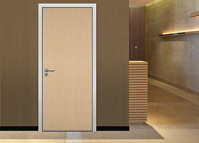 WH approved 90 minutes fireproof Factory Wholesale Single Leaf Wood Fire Door Residential Corridor Fire Rated Door