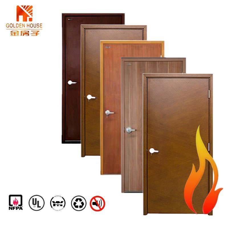 38 DB Hotel  Acoustic Wood Fire Rated Door Soundproof Door For Clubs