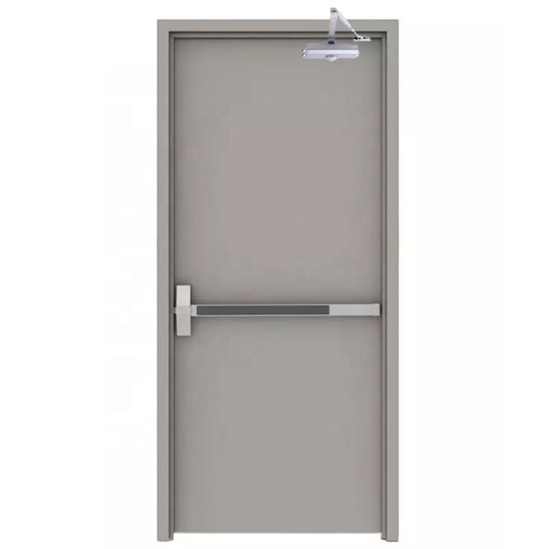 ul approved Commercial Single Swing 180minutes Fireproof Steel Emergency Exit fire rated Door with Panic Bar