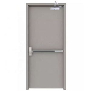 ul approved Commercial Single Swing 180minutes Fireproof Steel Emergency Exit fire rated Door with Panic Bar