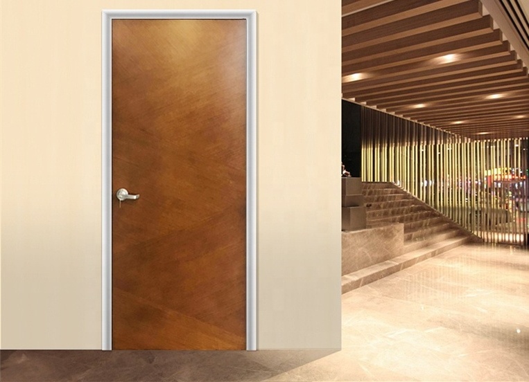 WH approved 90 minutes fireproof Factory Wholesale Single Leaf Wood Fire Door Residential Corridor Fire Rated Door