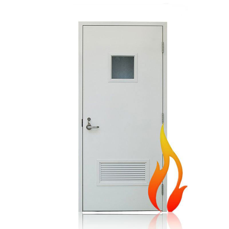 Commercial Hotel Hospital Exterior Fire Door Hollow Metal Steel fire Door