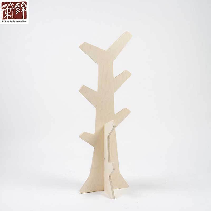 Cute Kids Furniture Design Wooden Coat Stand for Little Kids Plywood Cactus Coat Stand