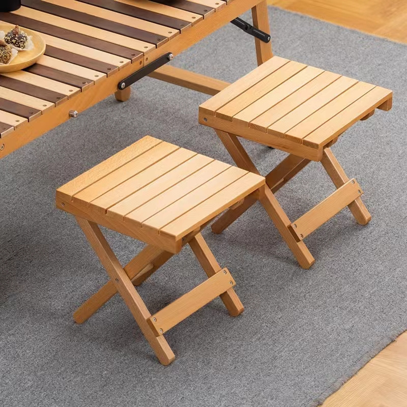 Portable Picnic Table with 2 Seats for Outdoor Camping Picnic BBQ Party and Dining Out Doord Wooden Folding Table and Chairs Set