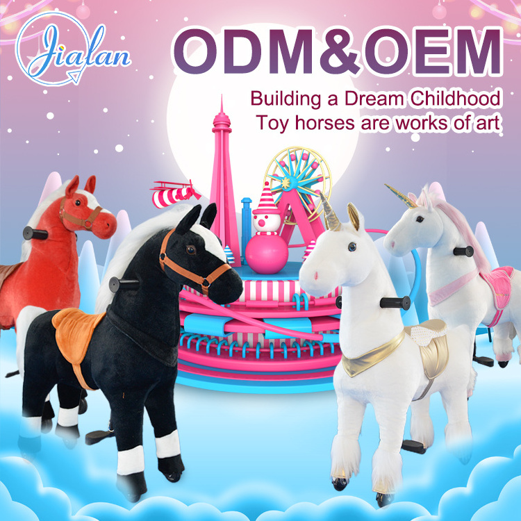 Dalian Animal Mechanical walking a horse Toys/Plush a Ride On Animals Toy pony riding animal pony (EN71&ASTM&CE,Pass!)