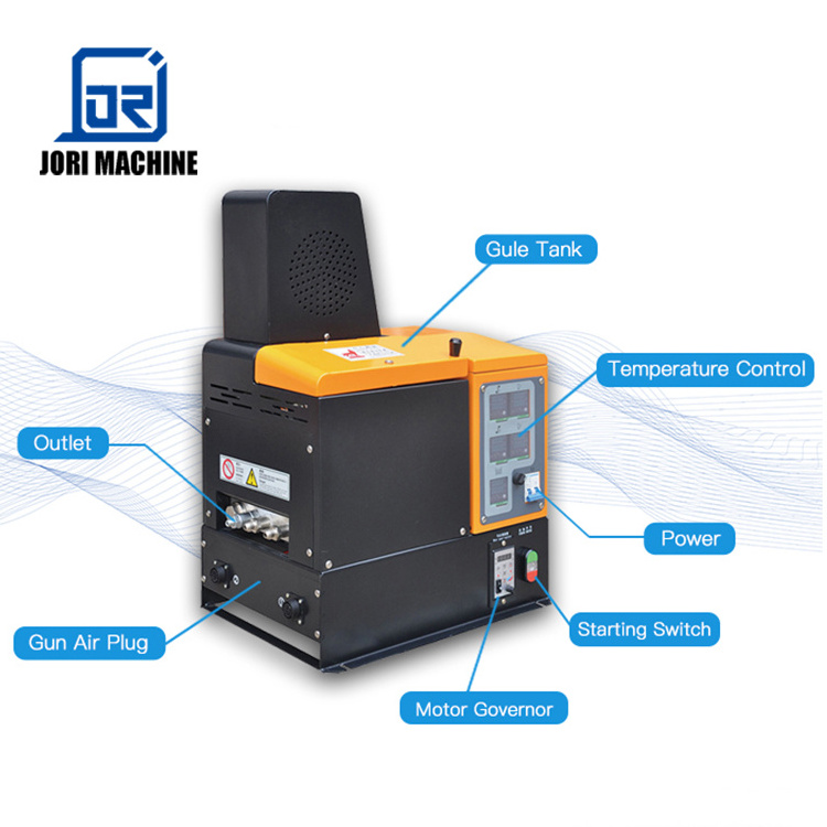 Jori Group Automatic Hot Melt Glue Machine 7L With Glue Gun And Hose With High Degree Of Flexibility At The Best Price