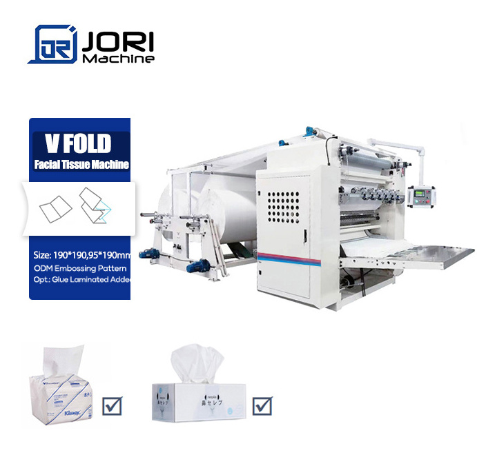 Inter Folding Making Machine V-fold Type Facial Tissue Paper Equipment