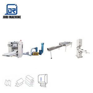 Lower cost hand towel tissue folding machine N fold type 480mm jumbo roll width embossing paper converting machine