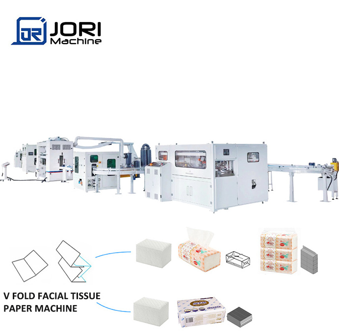 Inter Folding Making Machine V-fold Type Facial Tissue Paper Equipment