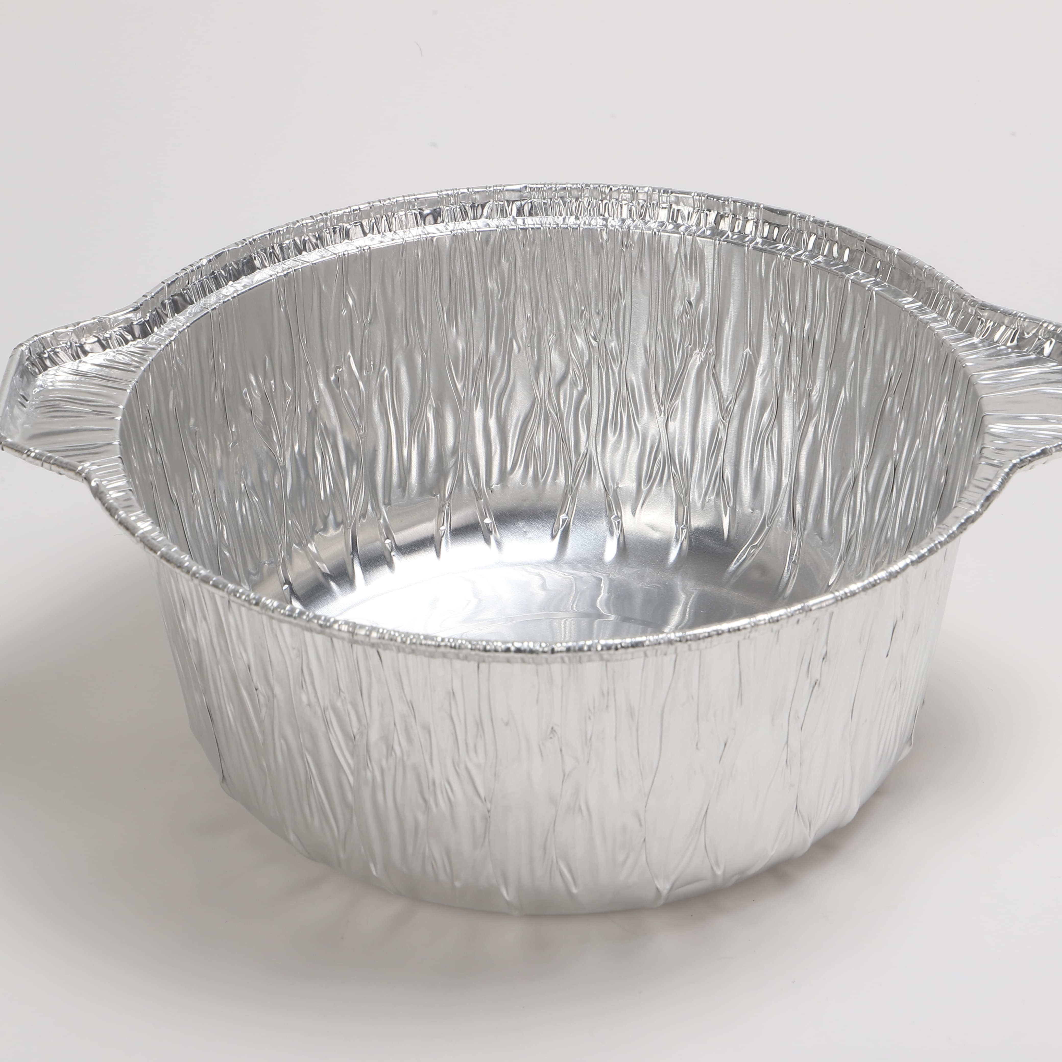 Disposable Food Takeaway Packaging Aluminum Foil Pots with Foil Lid