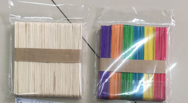 Kaixuan Wooden Diy Colored Popsicle Wood Stick For Ice Cream Craft