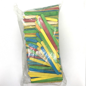 Kaixuan Wooden Diy Colored Popsicle Wood Stick For Ice Cream Craft