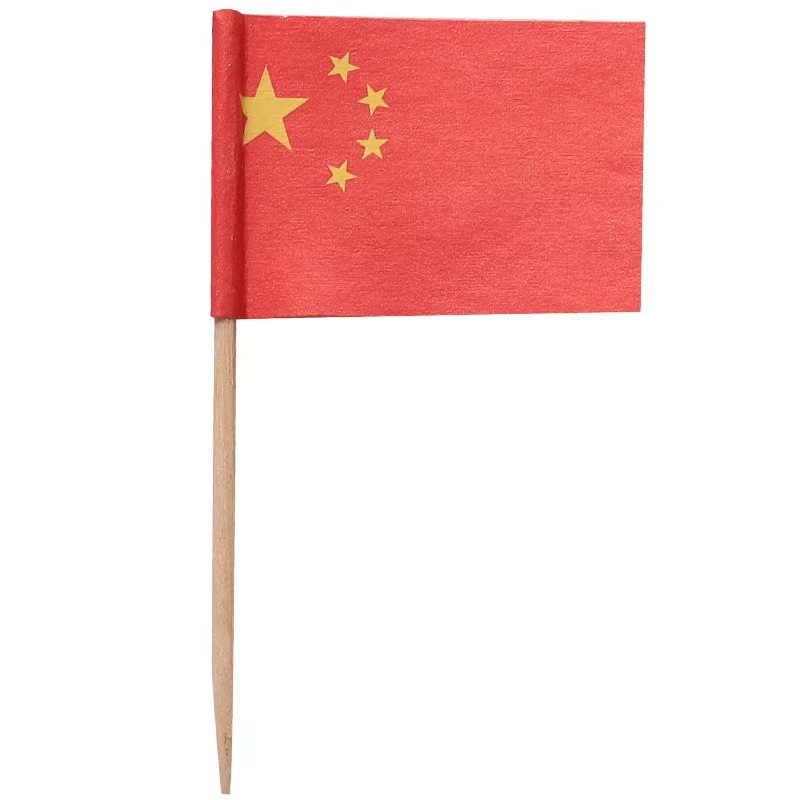 Personalized disposable wooden toothpick flag  wooden toothpick