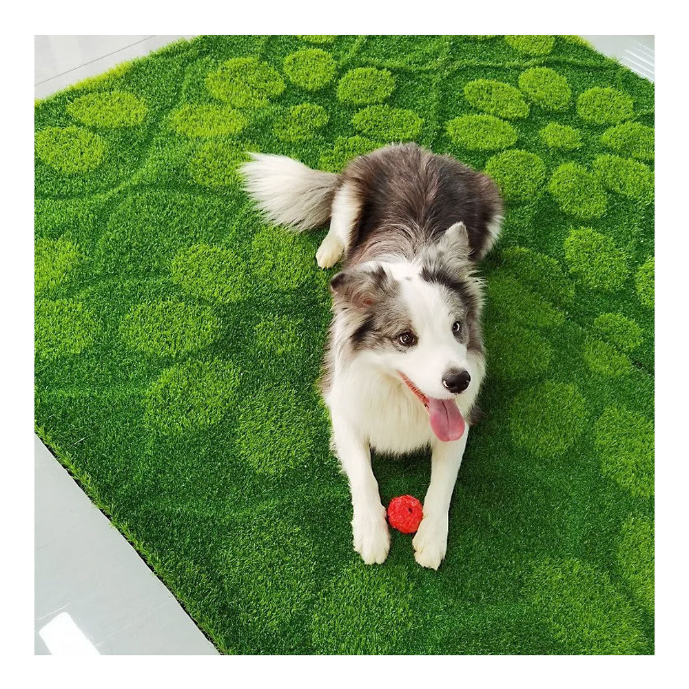 factory directly sale personalized design custom 3D print triangle logo pattern artificial grass Carpet