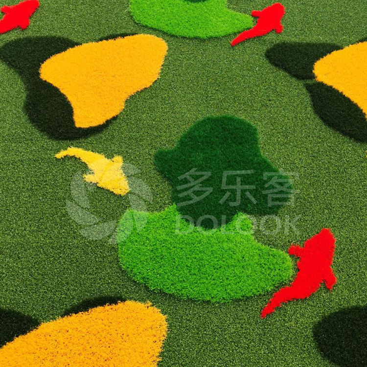 factory directly sale personalized design custom 3D print triangle logo pattern artificial grass Carpet