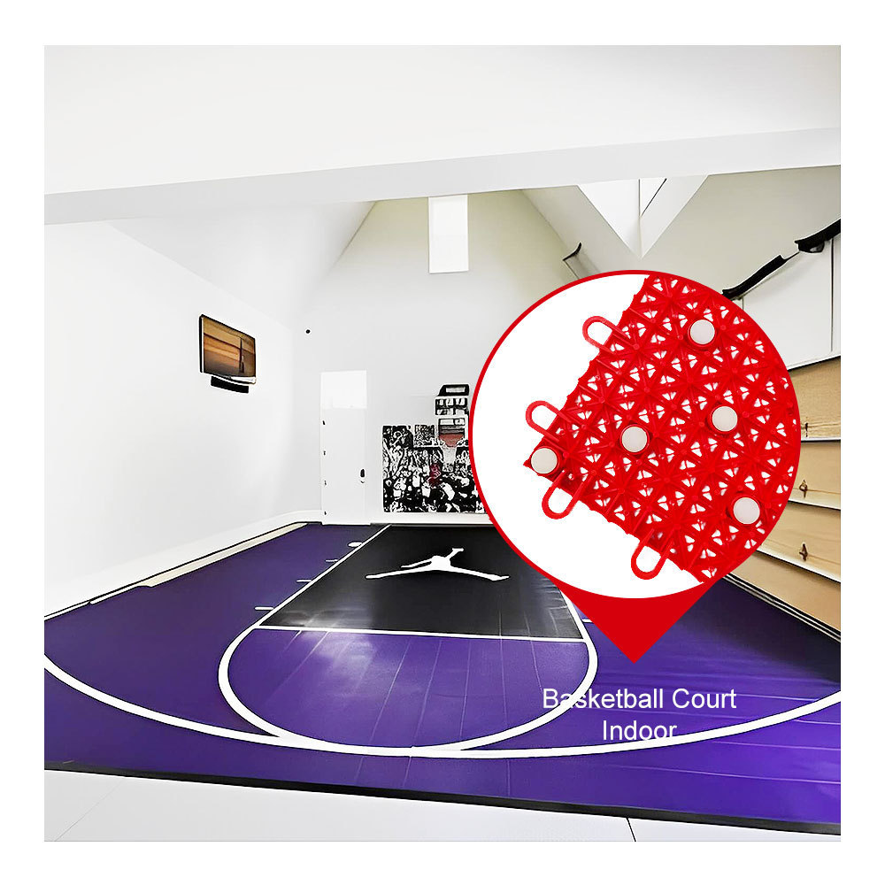 DIY easy installation flooring pp interlocking outdoor tiles for basketball court