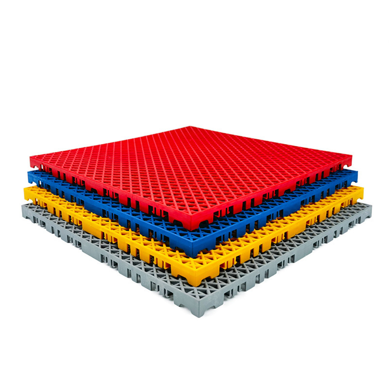 Portable Plastic Interlocking Suspended Floor Pp Used Multi Sport Basketball Pickleball Court Tiles Outdoor Tartan Flooring