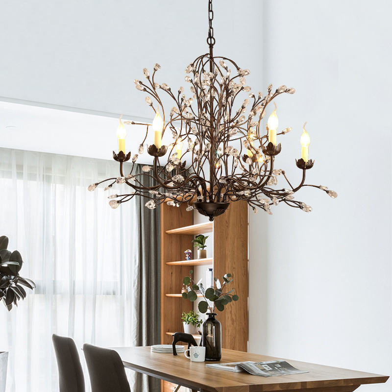 Nordic lighting tree branch hall modern home decorative light chandelier