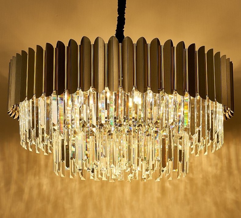 Led Modern Crystal Pendant Light Rustic Bedroom Dining Light Fixtures Lighting Chandeliers Ceiling Luxury