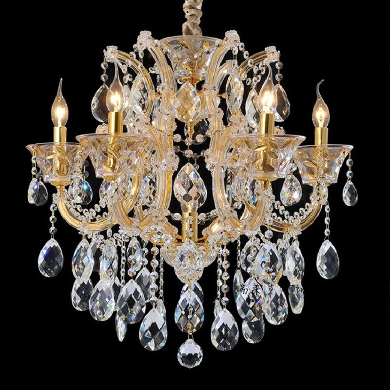 Luxury Gold Maria Theresa Ceiling Lights Small Wedding Decorate Outside Lighting Chandelier Modern