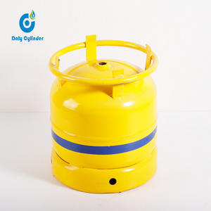 Low price 6kg small lpg gas filling welded steel cylinder with burner