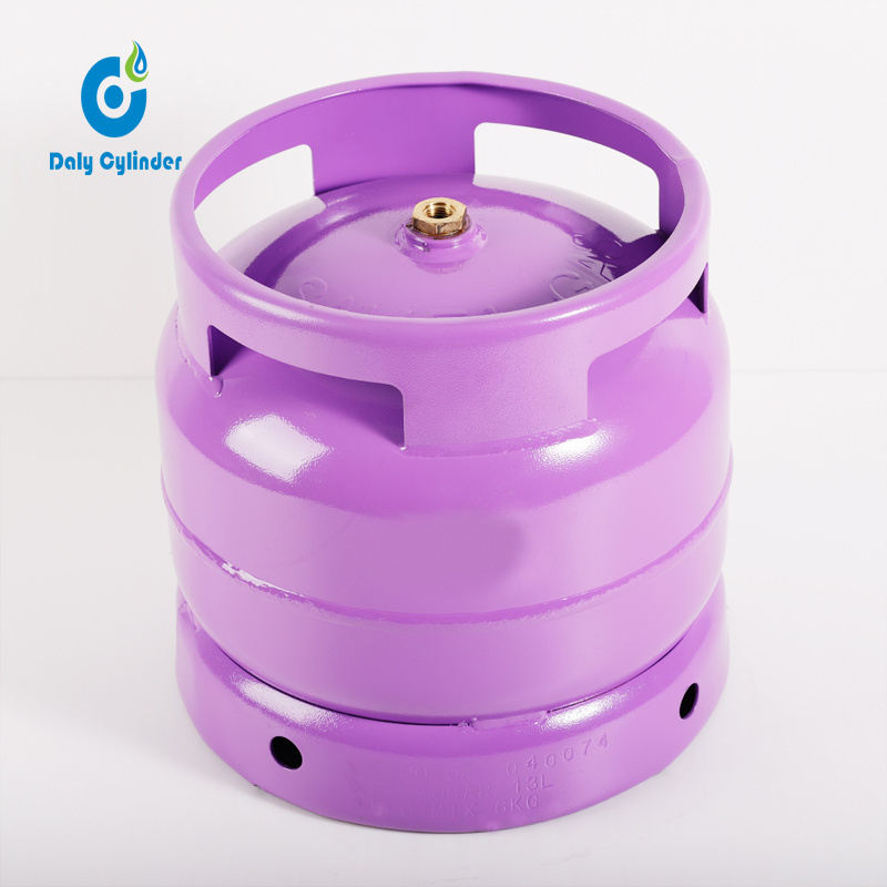 Low price 6kg small lpg gas filling welded steel cylinder with burner