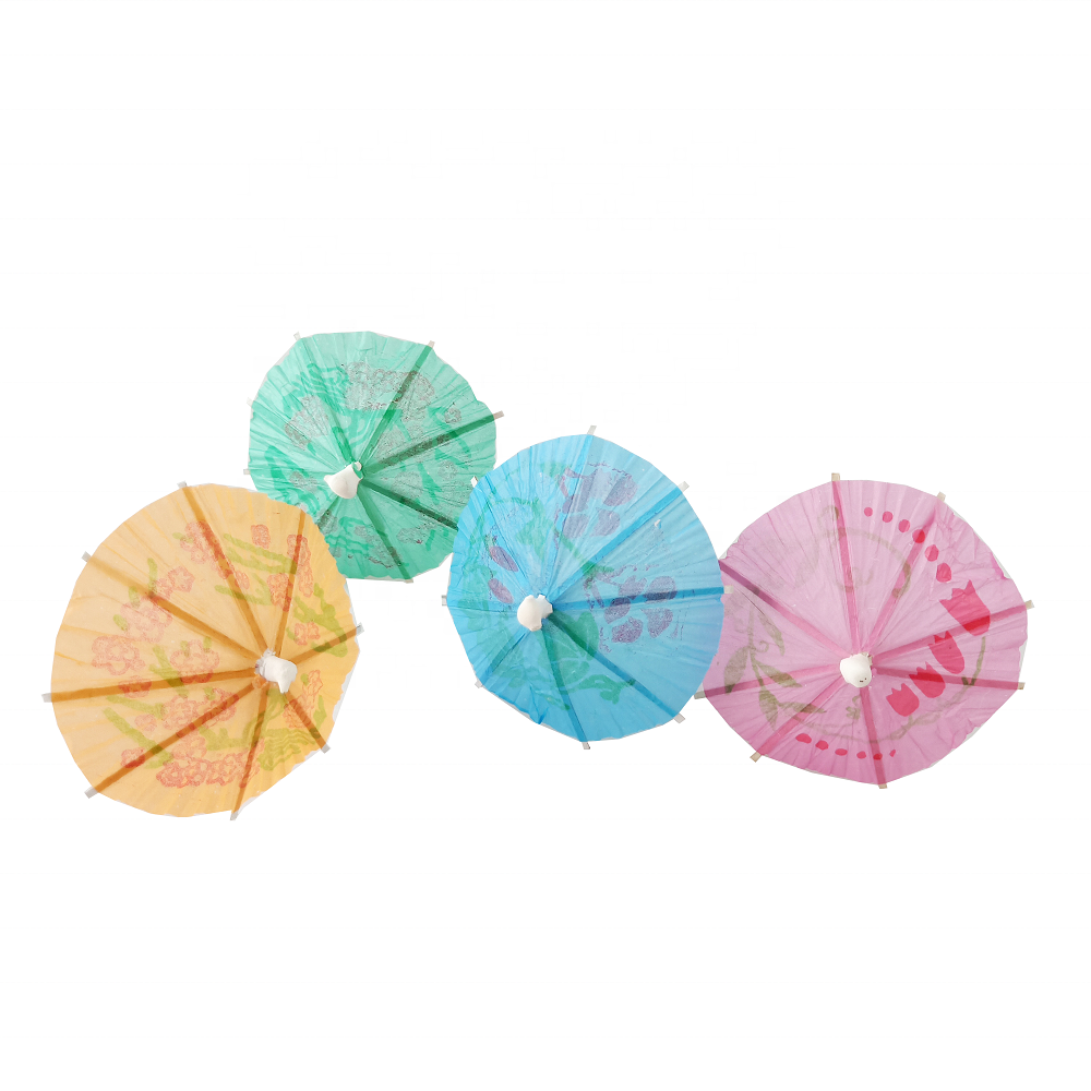 Newest Decorative Wooden Cocktail Picks Cute Umbrella Toothpick Packing