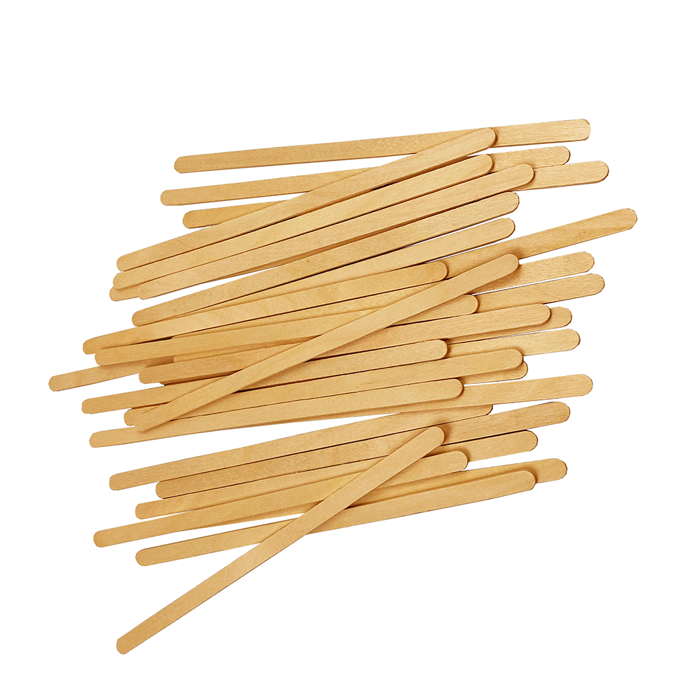 Disposable Wooden Hot Drink Stirrer Coffee Stir Stick Independent Package