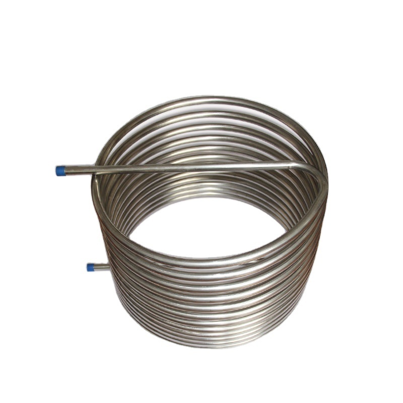 ASTM A269 JIS G4305 Seamless stainless coil pipe 304 316L 321/310S S31803 S22053 S30408 Heat Exchange tube coil