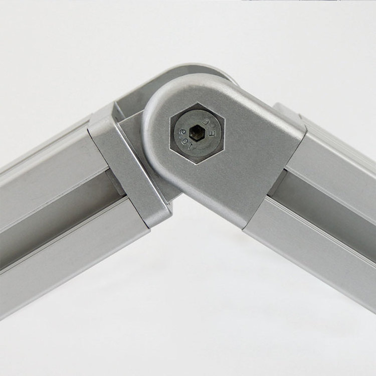 Zinc Pivot Joint connect movable aluminum profile