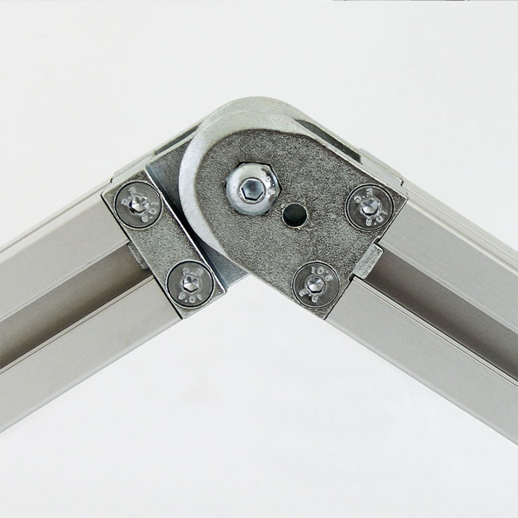 Zinc Pivot Joint connect movable aluminum profile