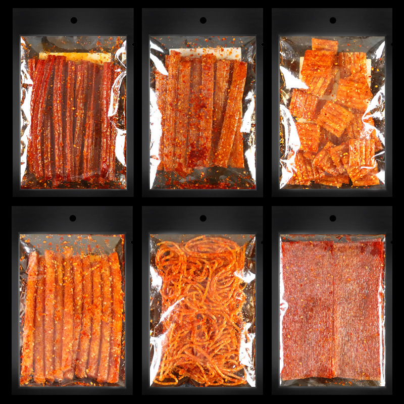 Food Manufacturer korean grain gluten latiao snack bean products irresistible spicy strips