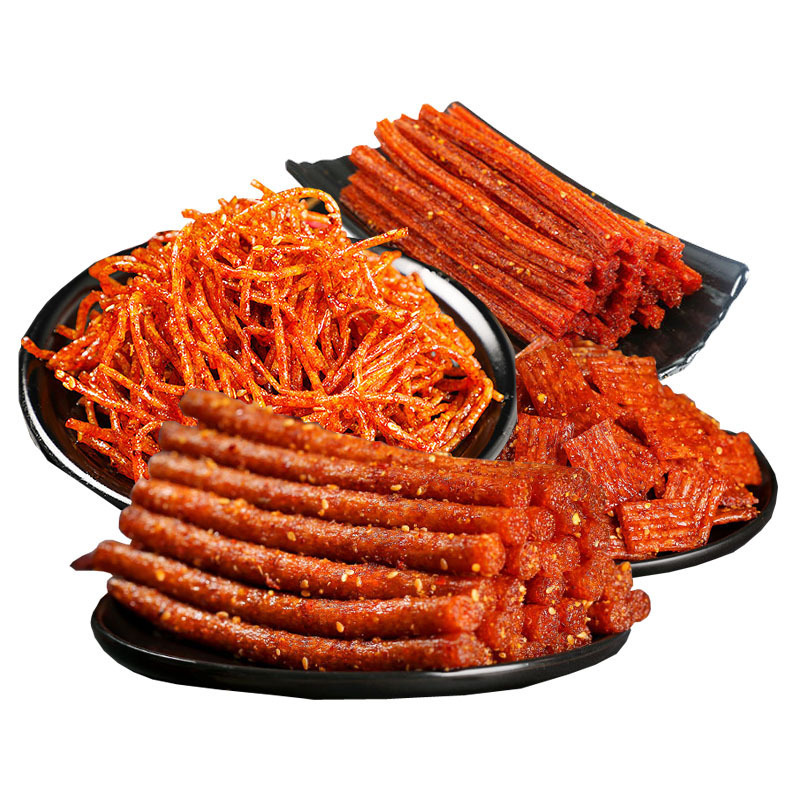 Food Manufacturer korean grain gluten latiao snack bean products irresistible spicy strips