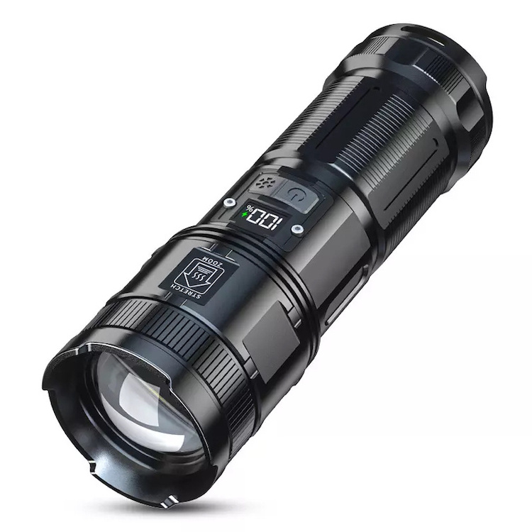 USB Rechargeable LED Flashlights XHP50 XHP70 Super Bright Zoomable Waterproof 5 Modes Powerful M60 Flashlight for Camping Emerge