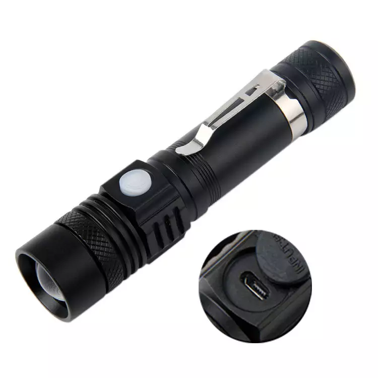 Wholesale High Quality 10W T6 LED Strong Light Rechargeable Tactical Torch Mini Light USB Flashlight