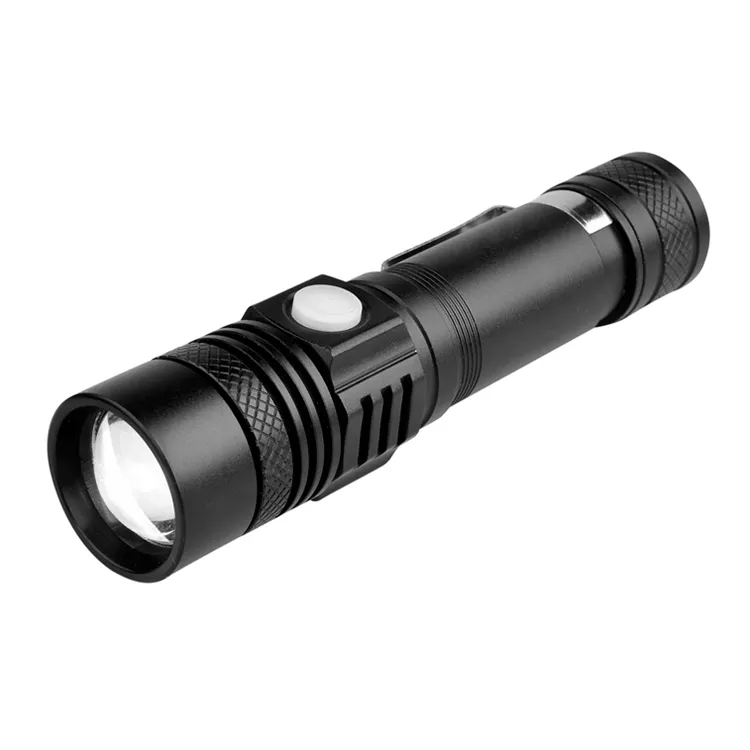 Wholesale High Quality 10W T6 LED Strong Light Rechargeable Tactical Torch Mini Light USB Flashlight