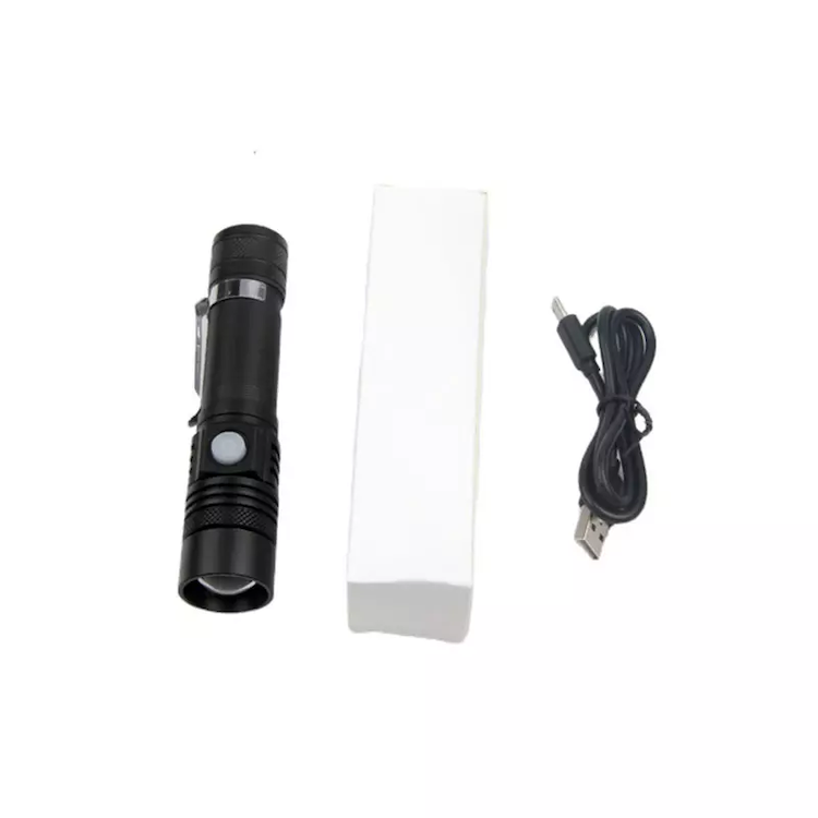 Wholesale High Quality 10W T6 LED Strong Light Rechargeable Tactical Torch Mini Light USB Flashlight