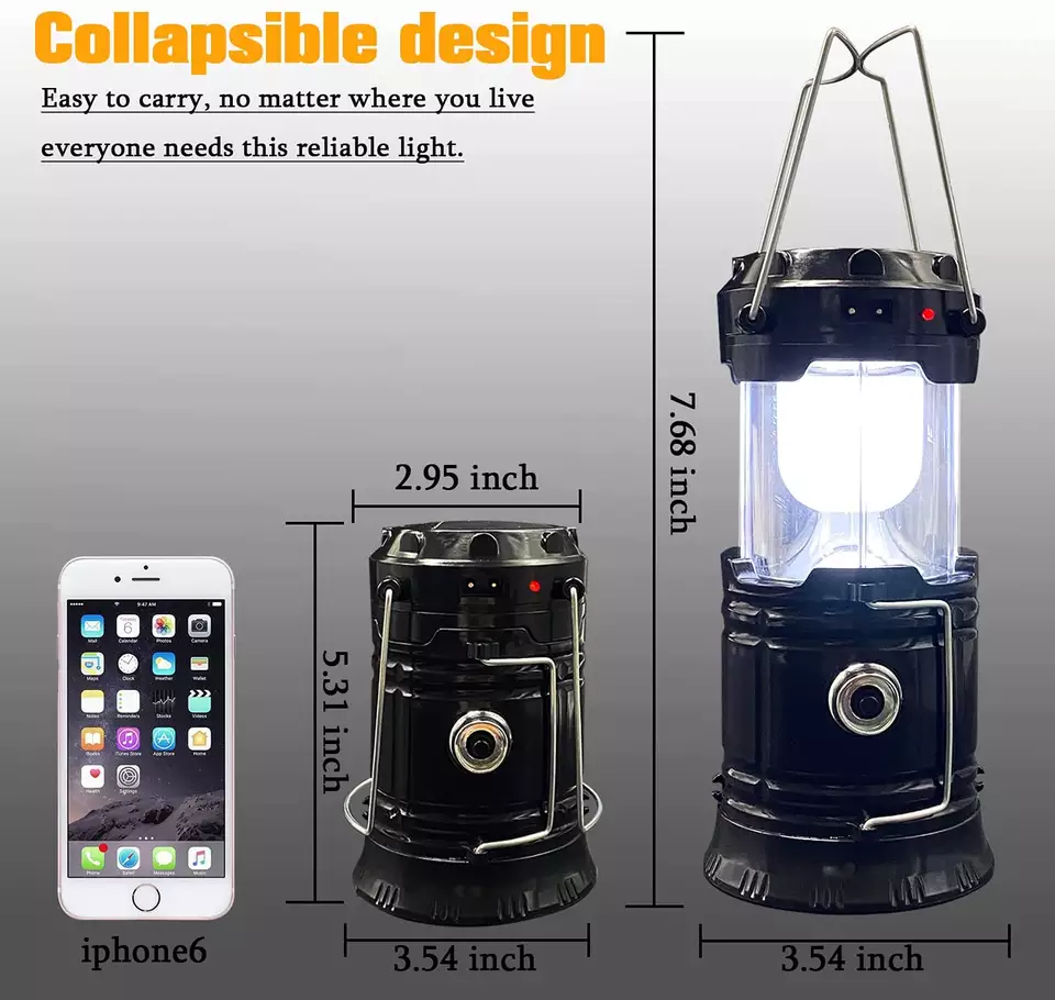 LED Camping Lantern Outdoor Light Portable Battery Powered LED Camping Tent Light for Outdoor Activities Camping