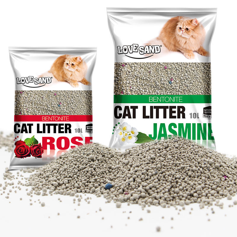 Bentonite Cat Litter with Scent Odor-Controlling and Absorbing