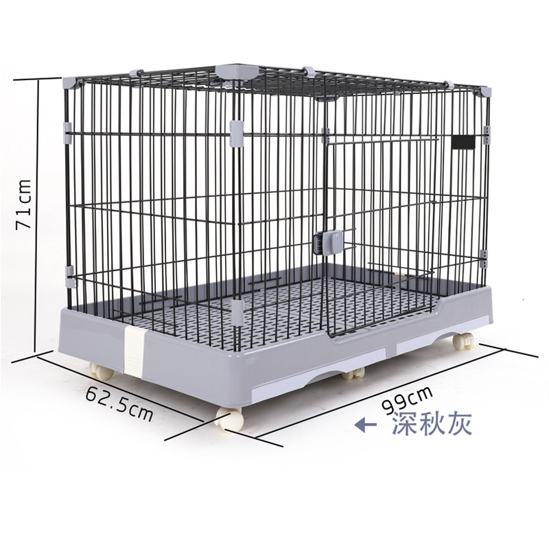 Animal Veterinary Pet Cages Stainless Steel Vet Cat Cage With Wheels