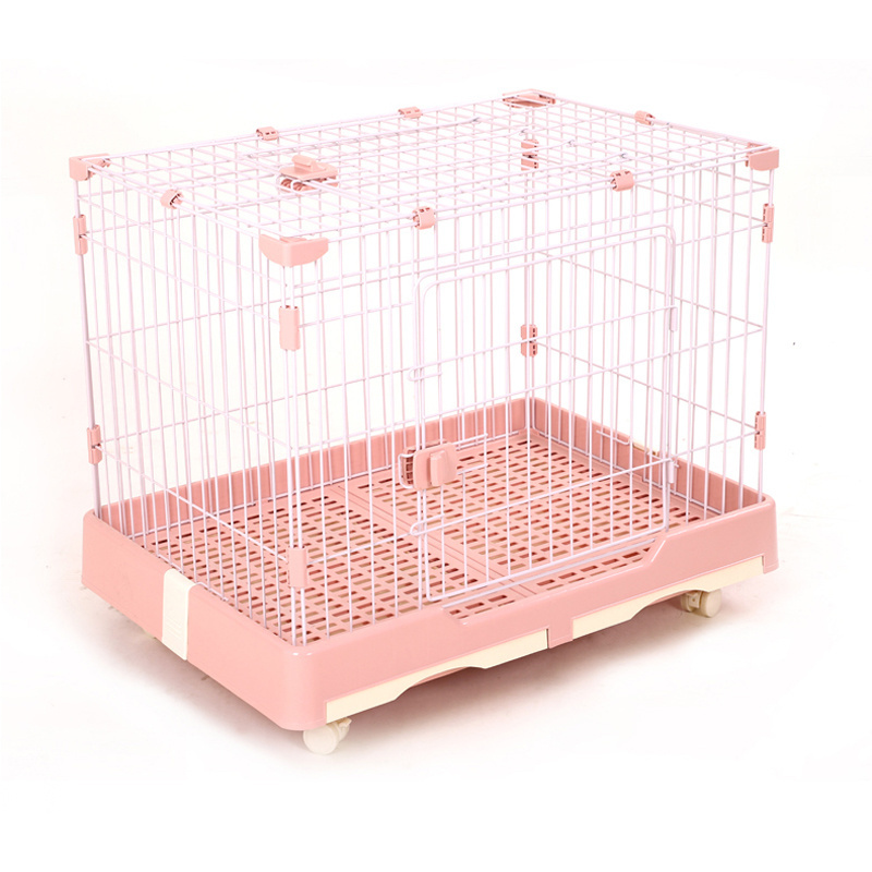 Animal Veterinary Pet Cages Stainless Steel Vet Cat Cage With Wheels