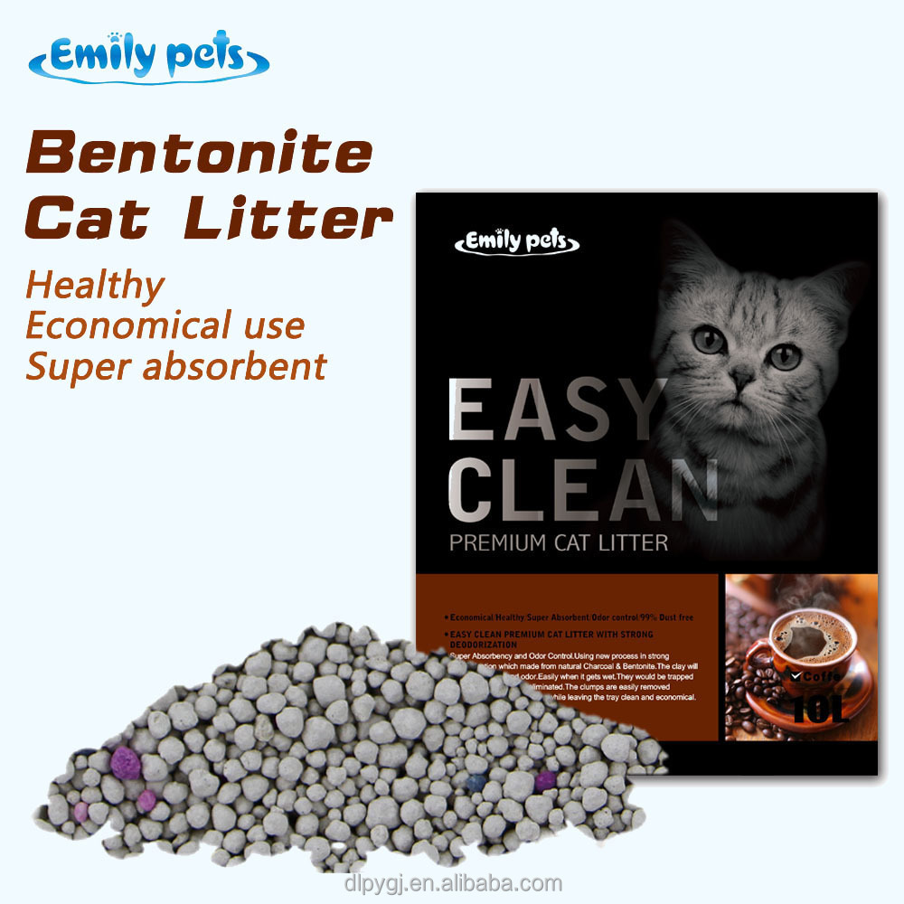 Emily Pets Clumped Ball Bentonite Cat Sand Litter for Cleaning